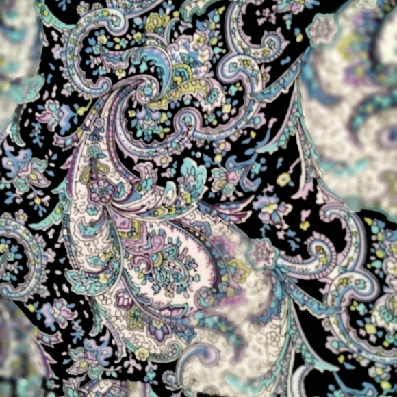 Saint Tropez West Sleeveless Paisley Print     Size L - Picture 7 of 8